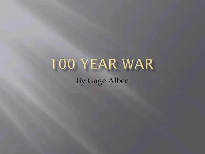 100 year war