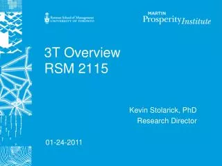 3T Overview RSM 2115