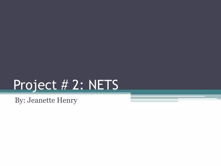 project 2 nets