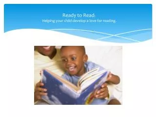 ready to read helping your child develop a love for reading