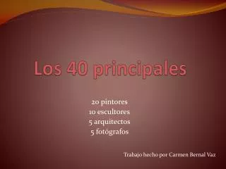 los 40 principales