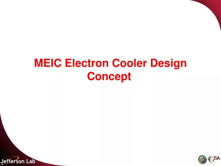 meic electron cooler design concept
