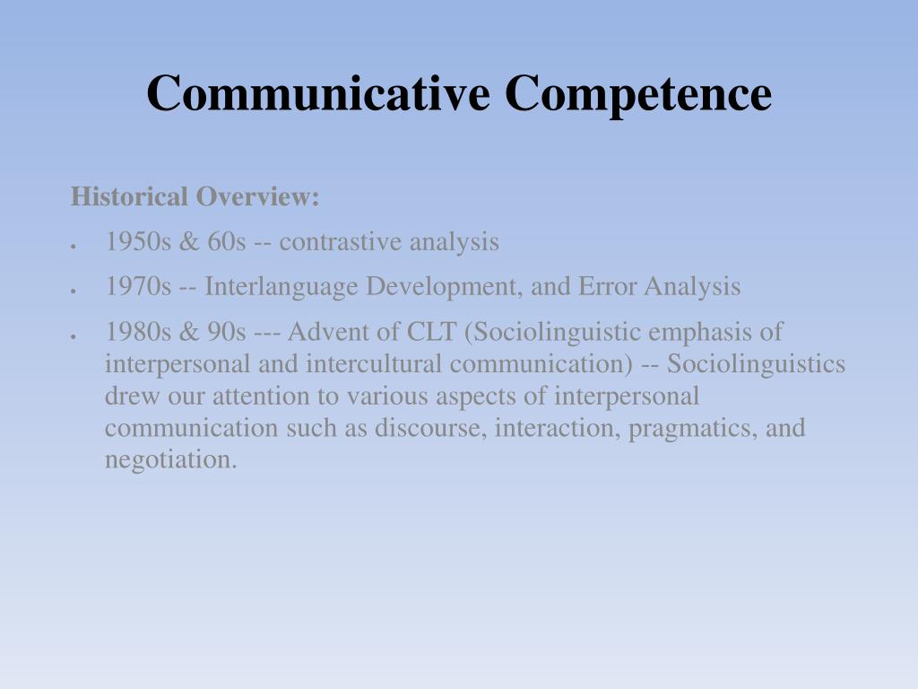 PPT - Communicative Competence PowerPoint Presentation, free download ...