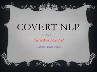Covert NLP