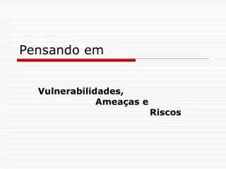 pensando em