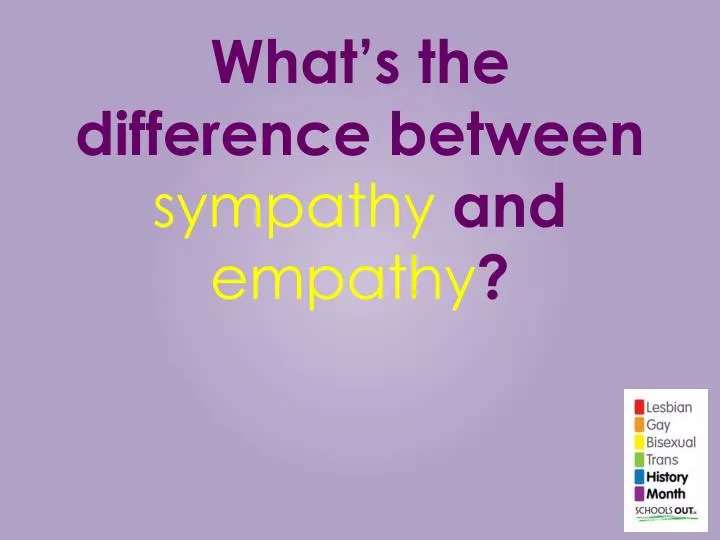 what s the difference between sympathy and empathy