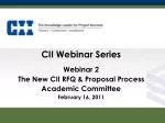 Construction Industry Institute - slide 1