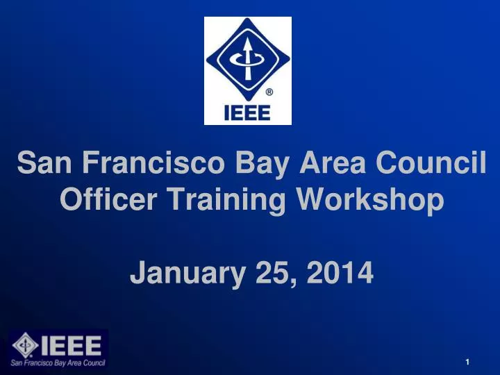 san francisco bay area council officer training workshop january 25 2014