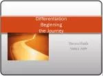 Differentiation Beginning the Journey - slide 1