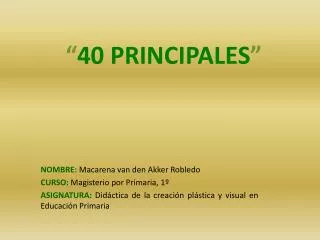 40 principales
