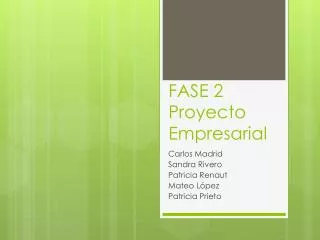 fase 2 proyecto empresarial