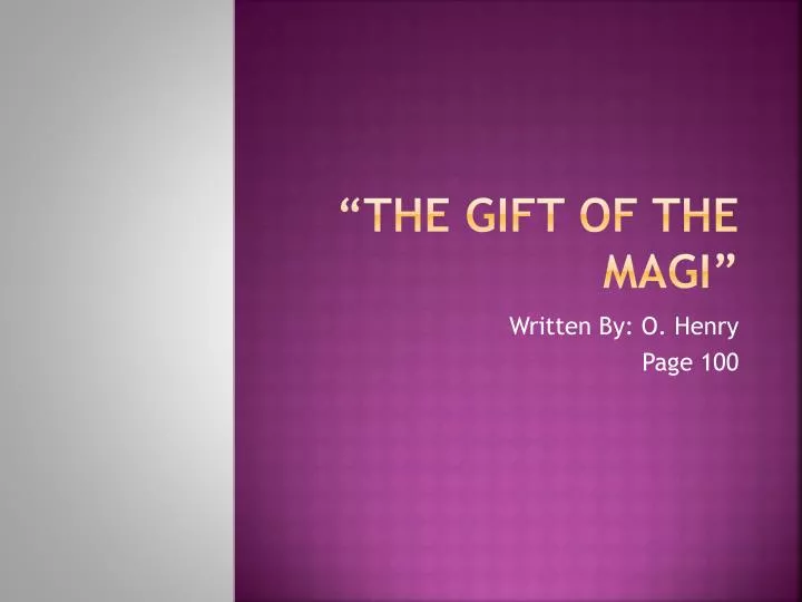 the gift of the magi