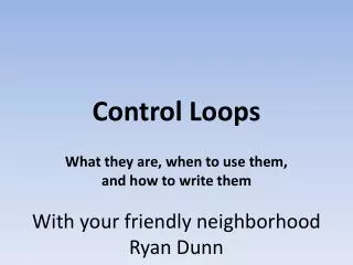 Control Loops
