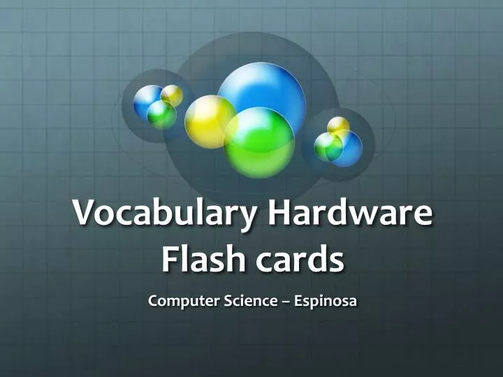 vocabulary hardware flash cards