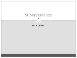 Supervenience