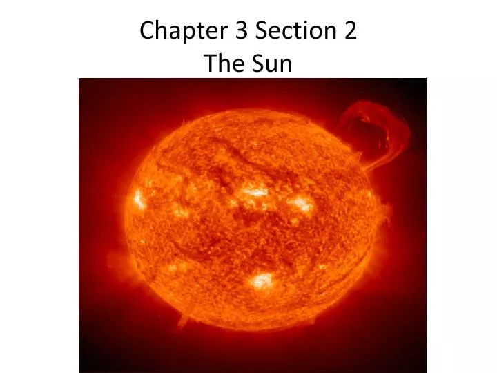 chapter 3 section 2 the sun