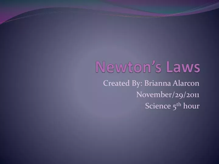 newton s laws