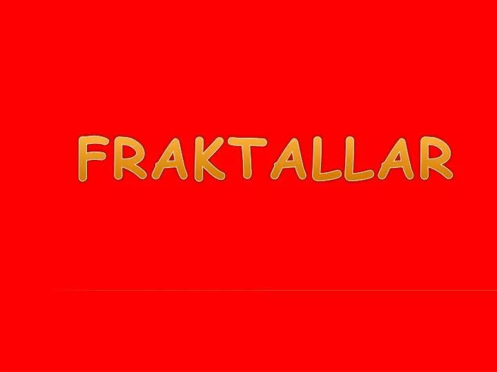 fraktallar