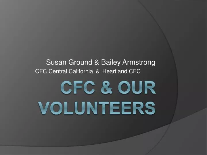 susan ground bailey armstrong cfc central california heartland cfc