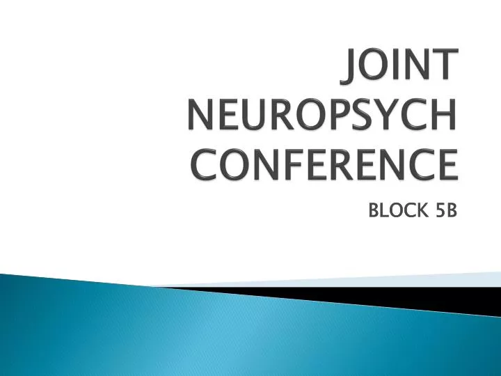 joint neuropsych conference