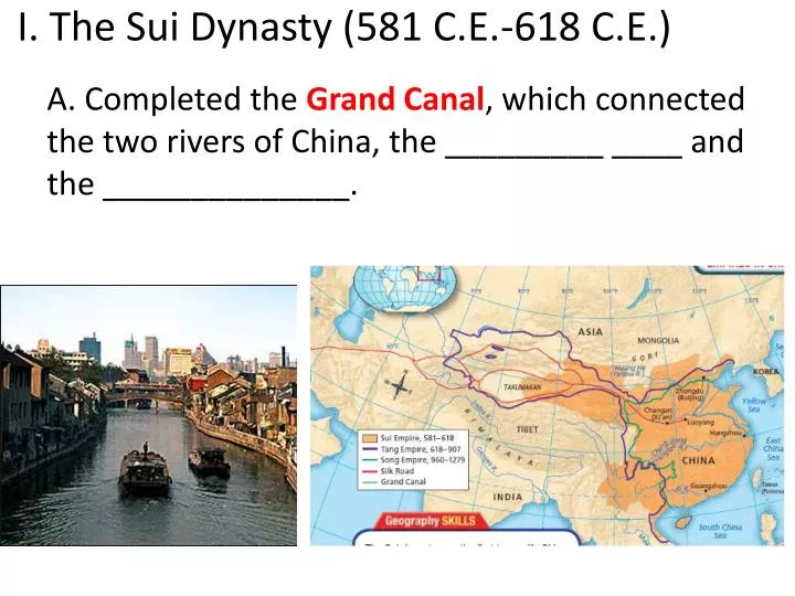 i the sui dynasty 581 c e 618 c e