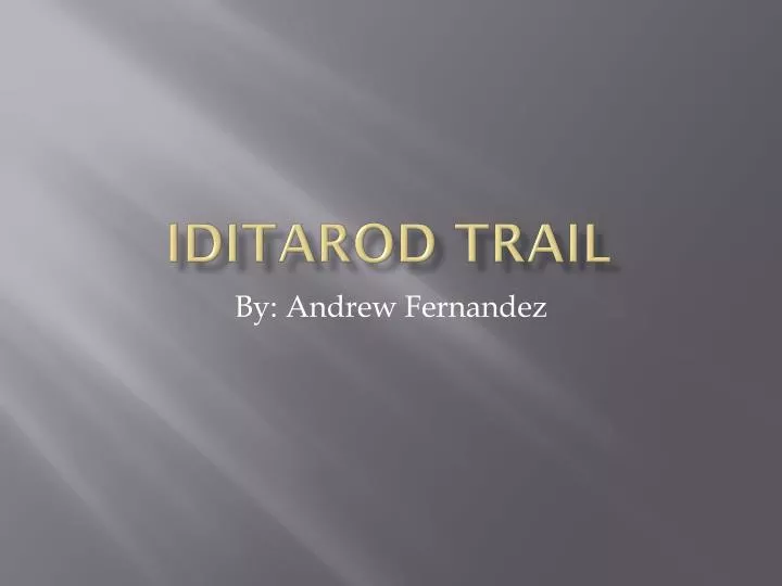 iditarod trail