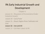 PA Early Industrial Growth and Development - slide 1