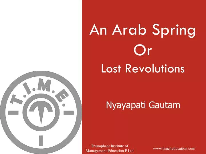 an arab spring or lost revolutions
