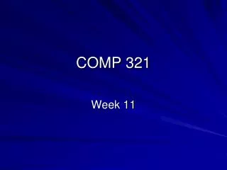 COMP 321