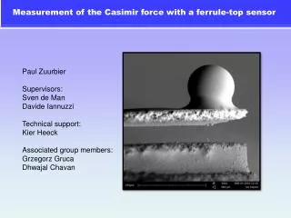 Measurement of the Casimir force with a ferrule-top sensor