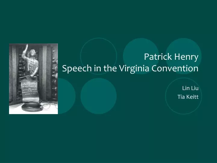 patrick henry speech in the virginia convention