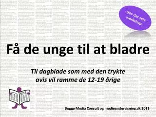 f de unge til at bladre