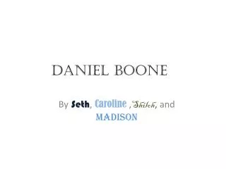 Daniel Boone