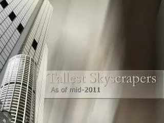 Tallest Skyscrapers