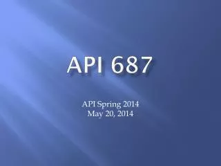 API 687