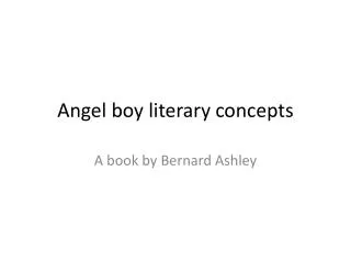Angel boy literary concepts