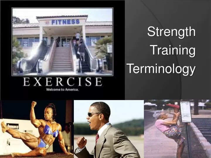 strength training terminology
