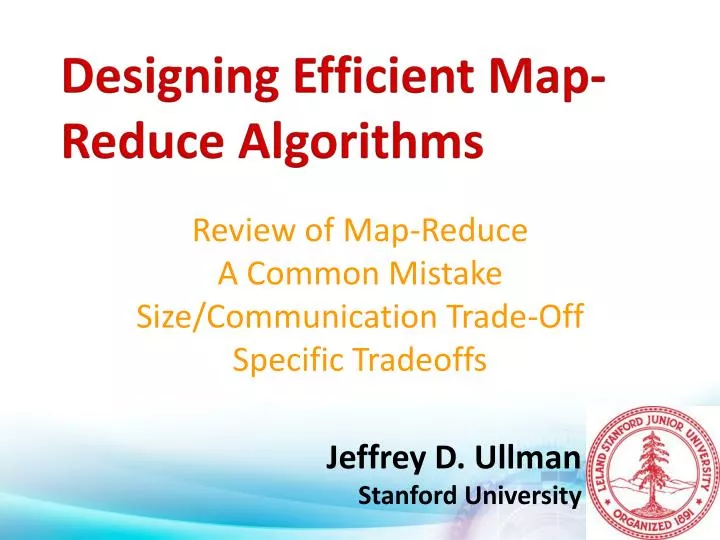 review of map reduce a common mistake size communication trade off specific tradeoffs