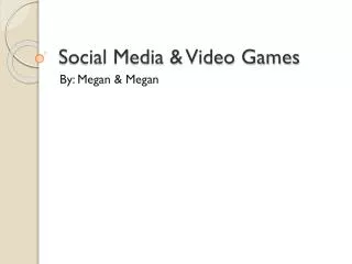 social media video games