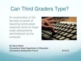Can Third Graders Type?
