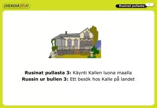 Rusinat pullasta 3: Käynti Kallen luona maalla