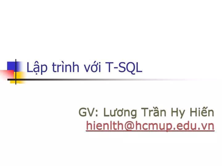 l p tr nh v i t sql