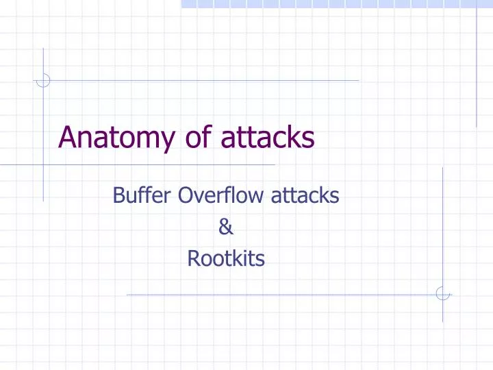 anatomy of attacks
