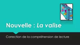 nouvelle la valise