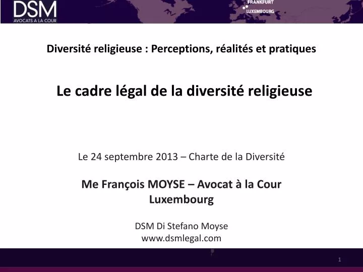 diversit religieuse perceptions r alit s et pratiques