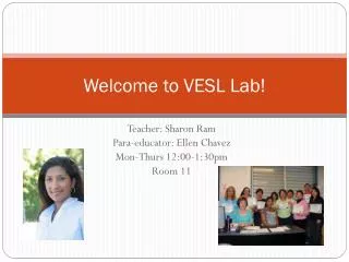 Welcome to VESL Lab!