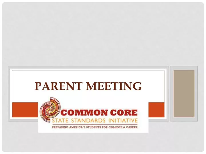 parent meeting