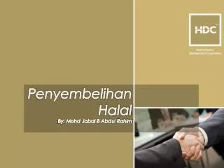 Penyembelihan Halal By: Mohd Jabal B Abdul Rahim