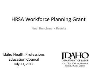 HRSA Workforce Planning Grant