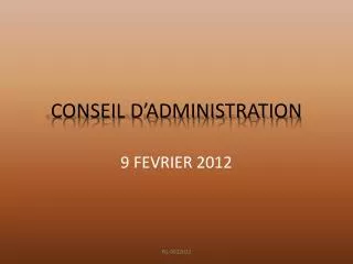 conseil d administration